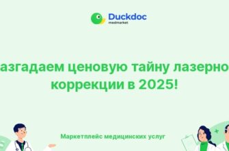 Инфографика о ценах на лазерную коррекцию зрения